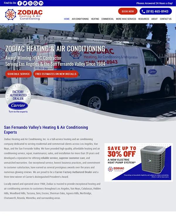 Zodiac Heating & Air Conditioning, Inc. Van Nuys, CA