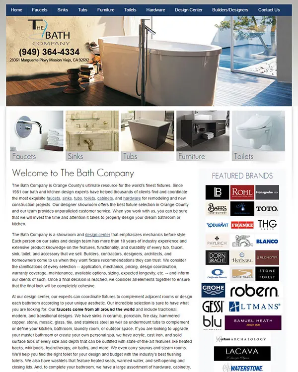 The Bath Company Website