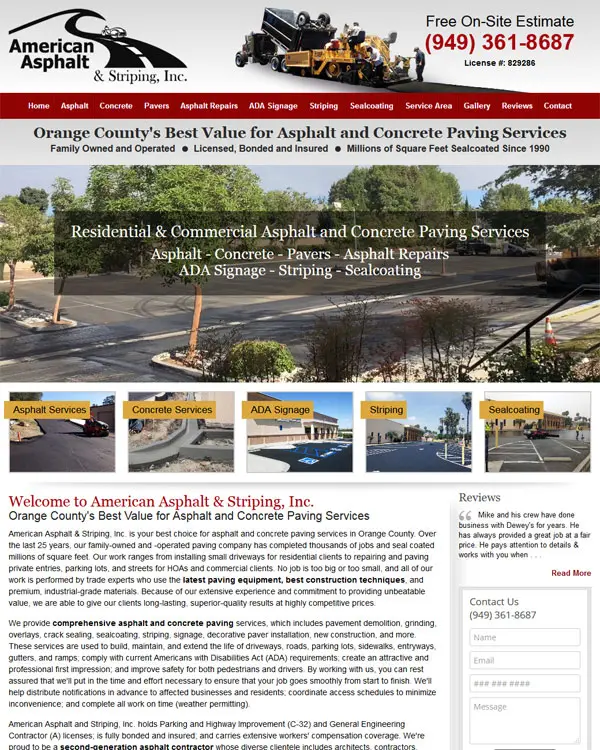 American Asphalt & Striping San Clemente, CA