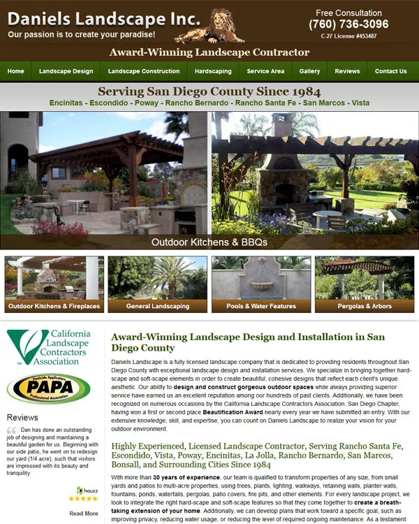 Daniels Landscape Inc. San Marcos, CA