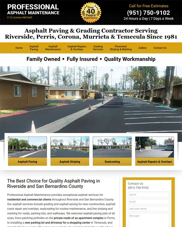 Professional Asphalt Maintenance