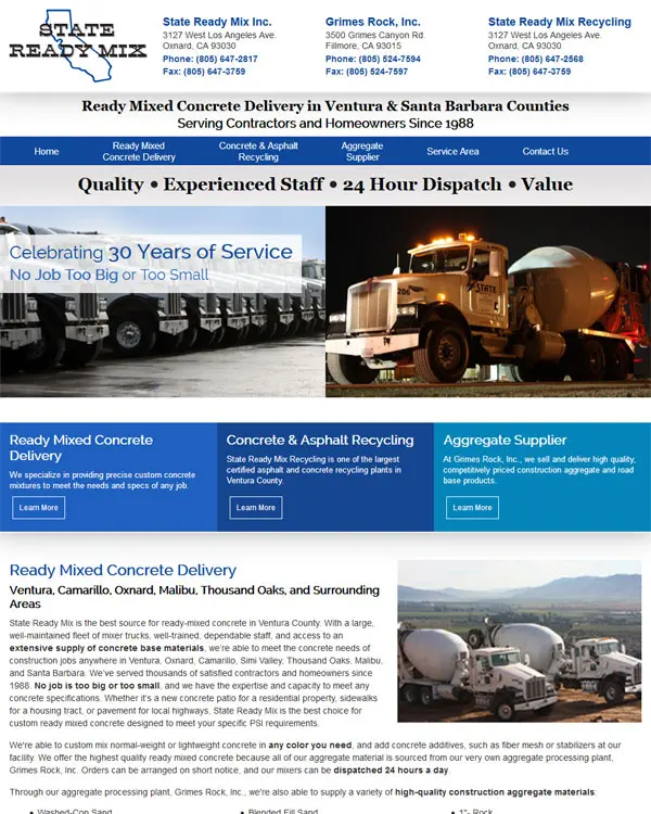 State Ready Mix Inc. Oxnard, CA